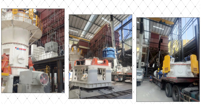 三臺HLMX1700碳酸鈣超細(xì)立磨運(yùn)抵安裝現(xiàn)場 三臺HLMX1700碳酸鈣超細(xì)立磨運(yùn)抵安裝現(xiàn)場